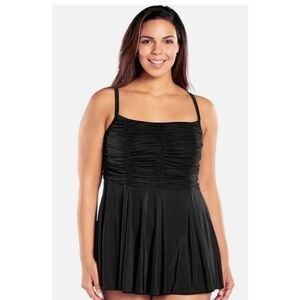 Figure Magic Black Shapewear One-Piece Bathing Suit Women's Size 8 NWT